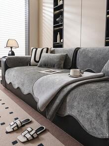 1pc Minimalist Wabi-Sabi Style Swirl Texture Sofa Cushion, Multiple Colors Available, All-Season Decorative Anti-Wear Sofa Protector - Multicolor - View 3