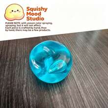 1pc.Transparent Cyan Apple Maltose Squishy Fidget Toy, Clear Jelly Fruit Squeeze Toy, Simulation Apple Stress Relief Sensory Toy For Kids Adults.One Size.ESent At Random.Needing.Squishy,Squishy Toys.Crunchy Squish.,Dumpling Squish - Multicolor - View 9