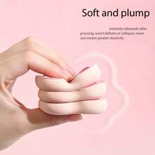 1/2pcs Heart Bow Cotton Candy Makeup Sponge, Dual-Use Dry & Wet Cushion BB Cream Foundation Applicator - Multicolor - View 4
