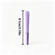 1 Box Purple Printed Pre-Rolled Cone Cigarette Rolling Papers With Filter Tips, Finished Cone-Shaped Rolling Paper Gift Box Set, Convenient Disposable Handmade Rolling Papers, Essential Smoking Accessories - View 3