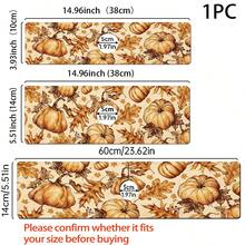 1pc Thanksgiving Pumpkin Pattern Design Rubber Faucet Splash Guard, Bathroom Faucet Splash Pad, Mud Guard, Moisture-Proof Non-Slip Faucet Mat, Kitchen Countertop Accessory. Protect Your Kitchen Countertop. - Multicolor - View 6