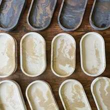 1PC Fashion Silicone Oval Plate Mold, Suitable For DIY Handmade Use - Oval Tray Silicone Mold - View 3