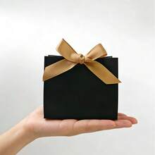 20/50pcs Mini Black Thank You Gift Boxes, Wedding Chocolate Packaging Paper With Ribbon, Holiday Gift Boxes, Small Business Supplies, Packaging Boxes, Wedding Supplies, Wedding Favors, Wedding Reception Decor, Back To School - View 7
