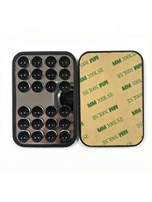 1pc Phone Suction Cup Mirror Holder, Square Adhesive Phone Suction Cup Mirror - Multicolor - View 3