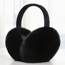 1pc Winter Earmuffs, Foldable Plush Ear Covers, Warm And Comfortable, Cute Women's Earmuffs, Adjustable Headband, With Plush Warm Lining, Winter Outdoor Warm Accessories - Multicolor - View 12
