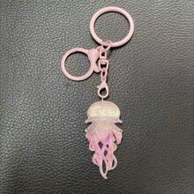 1pc/Random Color 5pcs/Dynamic Sparkling Jellyfish Car Keychain/Glow-In-The-Dark Jellyfish Needs To Absorb UV Rays During The Day To Emit Light At Night/Ocean Element Bag Charm/2D/Multi-Color Optional/Suitable For Keychain Pendant, Bag Decoration, Car Keychain - View 12