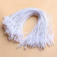 100pcs/Pack Premium Waxed Cord Bullet Head Hanging Beads Lanyard Tag Rope Clothing Label Rope Apparel Hang Tag Rope Plastic Buckle Hand Threading Rope Holiday - Multicolor - View 5