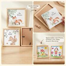 Woodland Nursery Wall Art Decor, 10x10inch Animal Prints | Gallery Wall Frame Features Forest Safari Pictures For Bedroom Playroom Home Decoration - Woodland - View 4