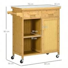 Mobile Storage Islands - Brown - View 1