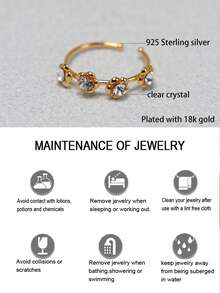 1pc 925 Sterling Silver Women's Nose Ring/Stud, 22mm/9mm - Yellow Gold - View 9