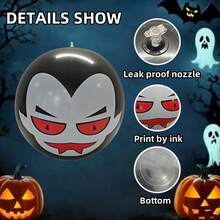 Halloween Inflatable Skull Eyeball Ball PVC Inflatable Ball Spooky Ghost Party Decoration Supplies - Multicolor - View 7