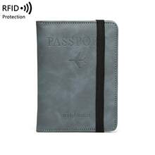 2件/1件 RFID 防盜旅行護照夾，極簡時尚多格錢包，多功能卡片與文件收納夾，防盜護照收納盒，適合海外度假與商務出差 - 彩色 - 查看 9