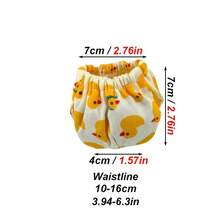 Cute Duck Print Hamster Diaper, Washable Breathable Pet Underwear, Suitable For Small Rodents, Leak-Proof Design, Ideal For Cage Hygiene And Travel - one-size - View 4