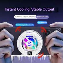 10W Stylish Phone Cooler, Cooling Fan, Ultra-Fast Cooling, RGB Lighting, For Most Popular Phones, Gaming, Esports Etc. - Multicolor - View 4