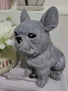 Adorable French Bulldog Figurine - | Mini Collectible Statue, Suitable For Home/Office/Car Dashboard | Desktop And Indoor/Outdoor Decoration, A Holiday Gift For Pet Lovers - A - View 7