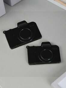 3/1pc Camera-Shaped Compact SD Card Storage Box, SD DSLR Camera Packaging Storage Box, White Memory Card Storage Plastic Box Phone Storage Card Protective Case, Portable Travel Electronic Accessories Card Holder, Camera Storage Card Storage Device, Dual Card Slot Plastic Protective Cover - Multicolor - View 14