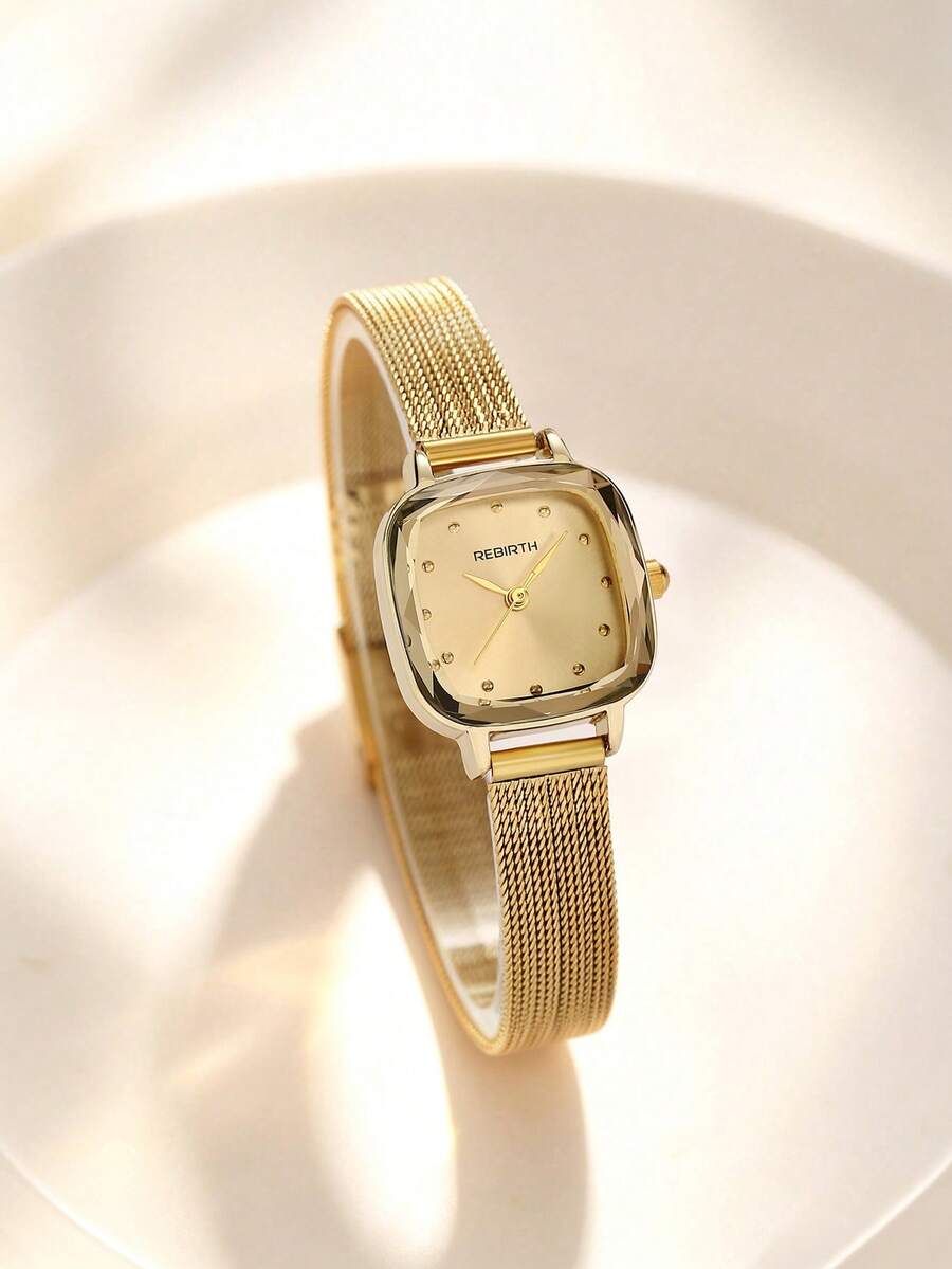 REBIRTH 1pc Women's Vintage Luxury Minimalist Fashion Casual Artistic Personalized Watch Suitable For Daily Wear