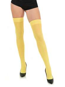 Women's Nylon Over-The-Knee Long Socks, Student Style, Opaque, Y2k Style, Comfortable Socks - Multicolor - View 15