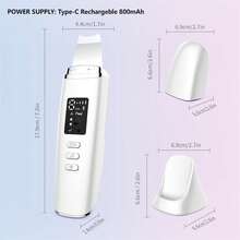 4-In-1 Facial Skin Scrubber, Home Use Pore & Surface Oil Cleanser, Multi-Mode Skincare Auxiliary Tool, USB Rechargeable Portable Beauty Care Device - Multicolor - View 11