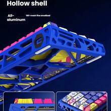 T-WOLF Magnetic Switch Mechanical Keyboard 8KHz Polling Rate Full Aluminum CNC Hollow Magnetic King Switch HIFI Mahjong Sound RGB Backlit Gaming Keyboard - View 7