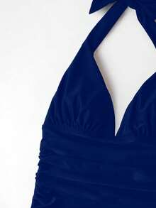 Women Tankinis - Navy Blue - View 3