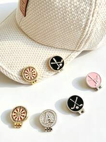 1/2 Golf Ball Markers With Gift Box And Hat Clip, Neutral Golf Accessories, Perfect Gift For Golfers On Thanksgiving And Christmas - Multicolor - View 10