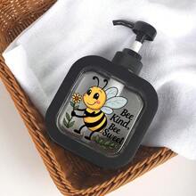 Bee-Themed Inspirational Quote Soap Dispenser, Refillable Empty Bottles: Suitable For Kitchen, Bathroom And More Scenarios - Hand Soap, Pump Bottle, Soap Dispenser Set, Cute Soap Dispenser, Liquid Soap Dispenser To Meet Various Needs, Travel Bottles - Multicolor - View 2