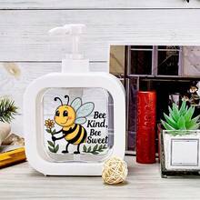Bee-Themed Inspirational Quote Soap Dispenser, Refillable Empty Bottles: Suitable For Kitchen, Bathroom And More Scenarios - Hand Soap, Pump Bottle, Soap Dispenser Set, Cute Soap Dispenser, Liquid Soap Dispenser To Meet Various Needs, Travel Bottles - Multicolor - View 9