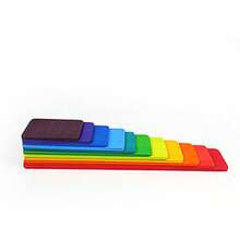 1 Set Rainbow Arch Building Blocks Rainbow Figures Combination Set Wooden Grimm Rainbow Blocks Kindergarten Construction Role Play Toys - Multicolor - View 10