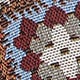 Brown Background With Square Grid Pattern