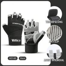 1 Pair VILICO Workout Gloves For Men And Women, Weight Lifting Gloves With Excellent Grip, Lightweight Gym Gloves For Weightlifting, Cycling, Exercise, Training, Pull Ups, Fitness, Climbing And Rowing - Multicolor - View 13