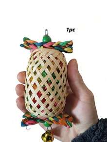 Long Lantern Bird Toy Christmas Parrot Toy Colorful Paper Chewing Boredom Relief Lantern Toy Bird Cage Decoration - View 7