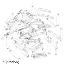 50pcs Iron Perforated Brooch Pins With Safety Clasp, Corsage Base Pins With Lock Head, Tie Pin, DIY Corsage Badge Hair Accessory Base, Jewelry Making Supplies - Brooch Base - View 10