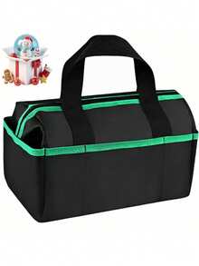 Upgraded Tool Bag Organizer (Tools Not Included), 14.1-Inch Tool Box, Multi-Compartment Pocket Design, Zipper Closure, Reinforced Structure, Suitable For Electricians, Plumbers, Daily Maintenance, Industrial And Home Renovation - A - View 2