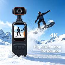 Rotating Action Camera With Anti-Shake Function, Outdoor Cycling Video Recorder, High Definition Handheld Video Camera - Multicolor - View 7
