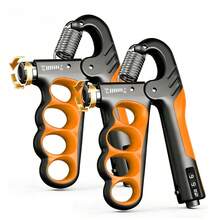 LINGPENG 2pcs Adjustable Grip Strength Trainer (5-100kg), 4-Hole Counter Forearm Exerciser, Non-Slip Handle Fitness Training Equipment - Multicolor - View 7