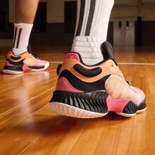 Adidas PRO VENTILATE LOW "Thousand-Thread Armor" Stable Breathable Moisture-Wicking Cushioned Team Basketball Shoes JH5840 - Watermelon Pink - View 3