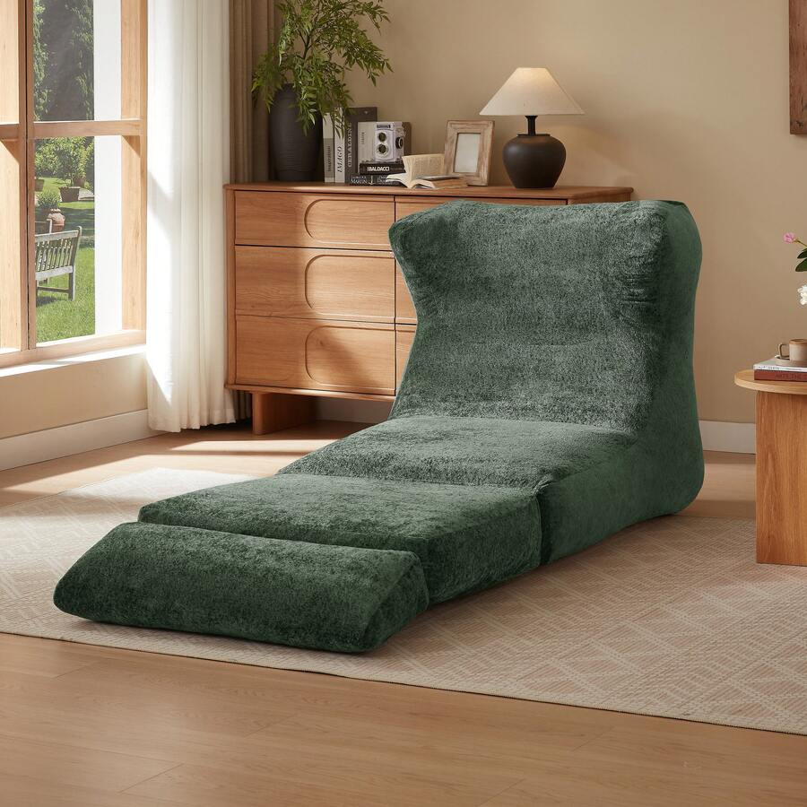 Grey Bean Bag Sofa Frame - Unique Modern Design - 綠色 - 查看 1