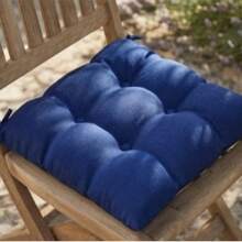 1pc 4pcs 6 Pcs Comfortable Indoor & Outdoor Seat Pads For Kitchen, Dining, Garden, Balcony & Patio Chairs - Blue - View 5