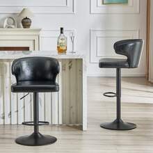 Seating for Dining pour la maison, noir, pu, 49 x 45 x 110 cm - Noir - Voir 1