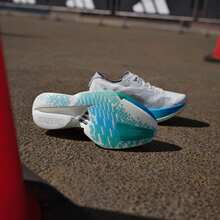 Adidas ADIZERO ADIOS PRO 4 Ultralight Breathable Moisture-Wicking Cushioned Professional Racing Carbon Plate Running Shoes JR6354 - White - View 10