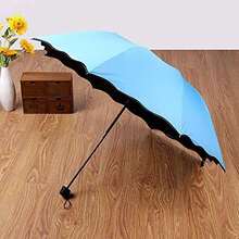 Outdoor Parasol, Stand And Base - Sky Blue - View 3