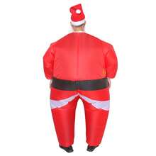 Halloween Christmas Party Santa Claus Inflatable Costume, Unisex Inflatable Costume, Holiday Personalized Outfit Inflatable Costume, Blower Included, Battery Not Included - Santa Claus - View 5