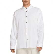 Nike Authentic 2025 Spring New Men's Minimalist Turn-Down Collar Breathable Shirt HM9591-100 - HM9591-100 - View 13