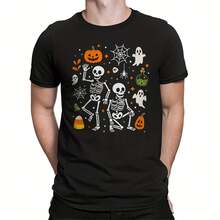 GILDAN Tee Slightly Subtle Anti  Halloween Skeleton Shirt, Funny  FDT - 款式 - 查看 1
