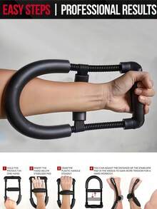 Adjustable Tension Wrist Strength Trainer With Thickened Foam Forearm Wrist Strengthener For Men Women Hand Gripper Convenient Hand Developer Arm Grip Workout Strength Trainer For Home Workout Gym Accessories Gym Workout Exercise Equipment - Multicolor - View 4