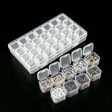 Dustproof Mini Grid Case For Earrings Nail Charms Tiny Hardware Parts Storage - A - View 12