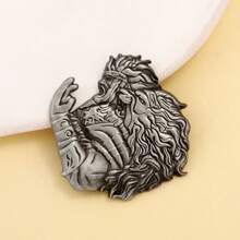 1pc Game Open World Miniature Model Ranni Enamel Badge, Godfrey Character Portrait Brooch, Game Fan Lapel Pin, Jewelry Accessory, Christmas Gift, Men's Gift, Bag Pin - Multicolor - View 6