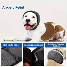New Dog Calming Hood Anti-Shock Anti-Thunder Waterproof Hook And Loop Summer Swimming Waterproof Earmuffs - Multicolor - View 2