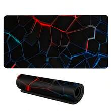 1 Pc Large Gaming Mouse Pad, XXL Strata Liquid Desk Mat, Non-Slip Rubber Base Game Mouse Mat, Computer Keyboard Mats Pad, Big Mousepad, Black Line Cool Large Mousepad, For Home Office Gaming Desktop Working - View 9